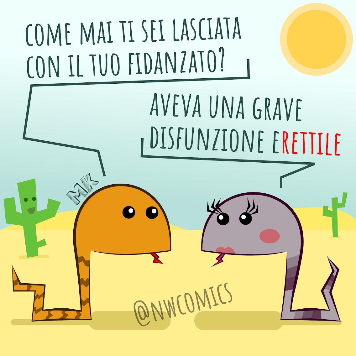 Relazioni sentimentali problematiche tra rettili #fumetti #disegno #webcomics #divertimento #illustrazione #grafica