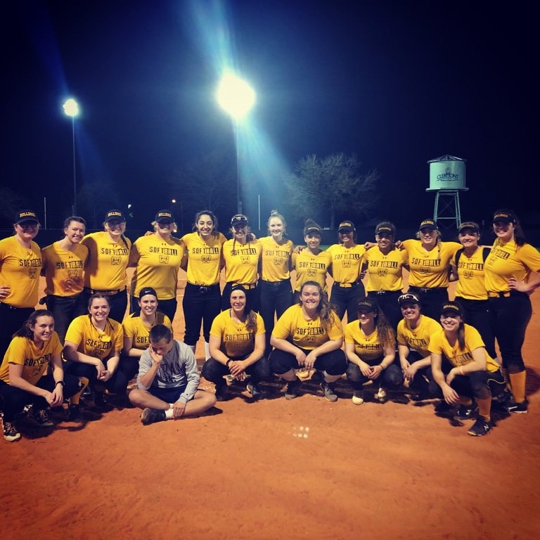AC_softball's tweet photo. Today is the day! GAME DAY! First pitch against York at 11:15 AM followed by St. Vincent at 1:30! #ACSB #begreat #lildubs https://t.co/9a2f410lu6
