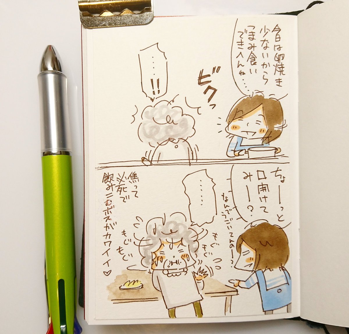 「ボス(姑)観察日記」
これだから鬼嫁はやめられない

#姑と嫁
#漫画
#絵日記
#今夜は手巻き寿司でした 