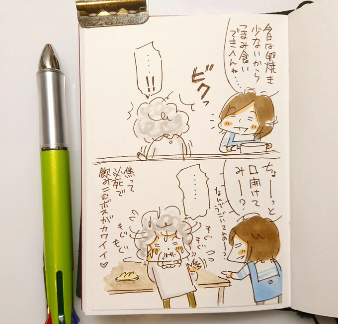 「ボス(姑)観察日記」
これだから鬼嫁はやめられない

#姑と嫁
#漫画
#絵日記
#今夜は手巻き寿司でした 