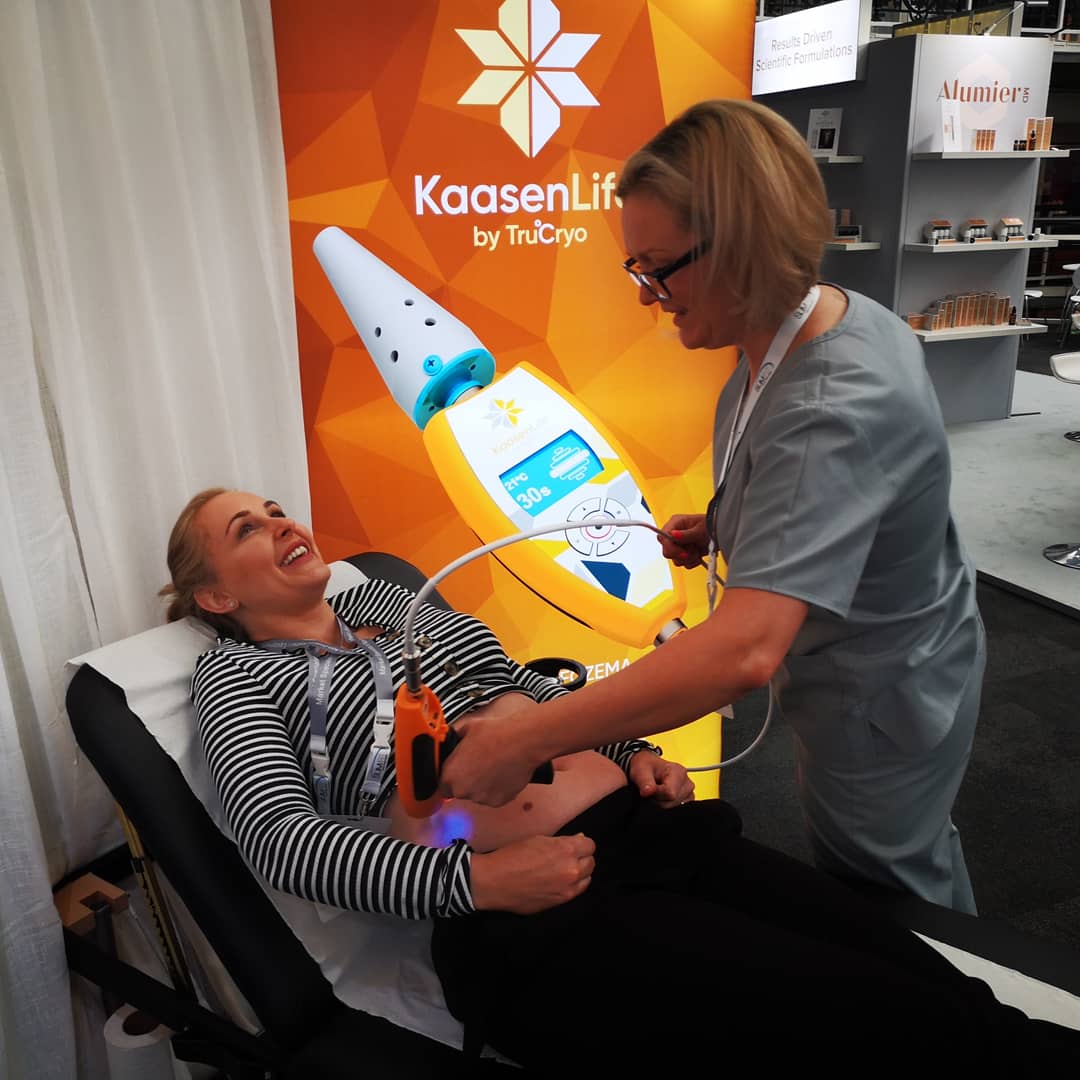 TruCryo's tweet photo. @aestheticsgroup We had an ace time. Our stand was buzzing. Thanks for making #trucryo a successful launch. #kaasenlife #cryofacial #Frotox #fatfreezing #cryosclupting #cryolipolysis #fatfreeze #aesthetics #cryotherapy #cryotoning #cryostimulation https://t.co/UoyfrfiOie