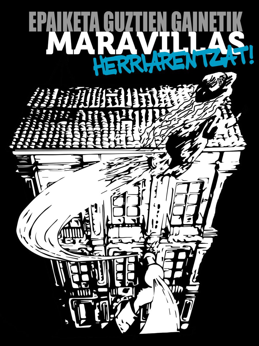 maravillasGTX's tweet photo. #MaravillasHerriarentzat #EpaiketaGuztienGainetik 

Honi egin beharko diogu aurre espazio autogestionatuak defendatzeagatik.

A esto tendremos que enfrentarnos por defender los espacios autogestionados. https://t.co/y4tlozt2lg
