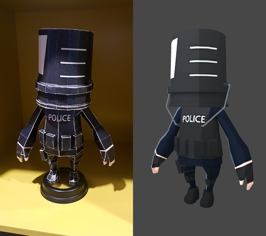 desiret_kr's tweet photo. 라스트버킷 경찰캐릭터 페이퍼토이로 만들어 봤습니다. =]

#character #papertoy #lowpoly #lastbucket https://t.co/yEq7ChDkrN
