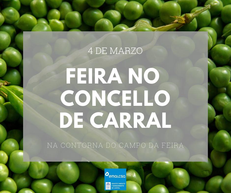 Non te perdas mañá a feira de Carral! 🥦🍆🥕
Nos postos atoparás produtos da zona que medran coa #auga da nosa #terra 💦
#Emalcsa #Feira #EmalcsaCarral #Carral #ProdutosGalegos