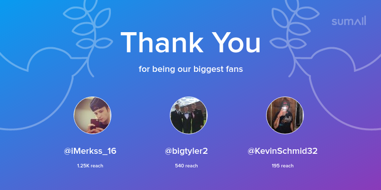 yoinksttv's tweet photo. Our biggest fans this week: @iMerkss_16, @bigtyler2, @KevinSchmid32. Thank you! via https://t.co/6ng2UqvC2C https://t.co/Mkh8qTsIHb