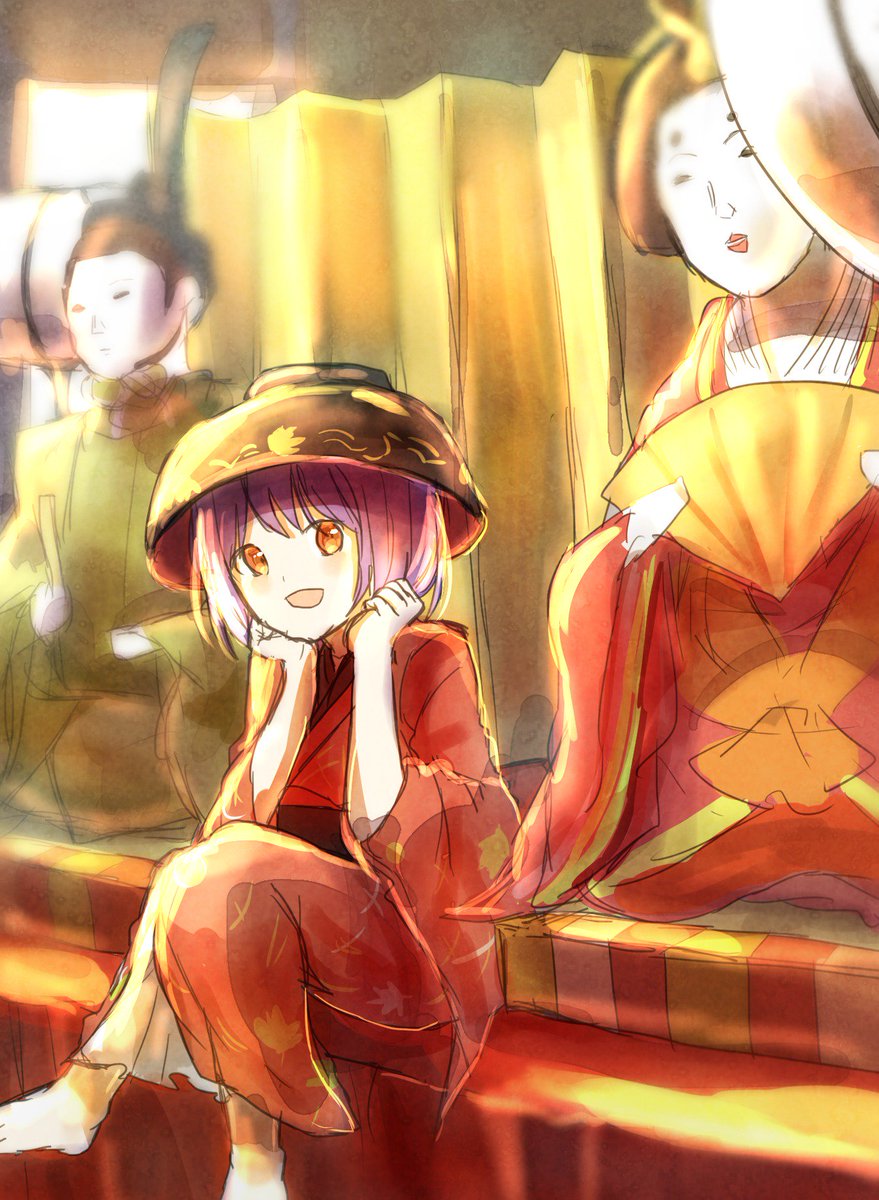 フリーということなのでひな祭り要素も盛り込みました そしてはなふぐの家のお雛様 はなふぐのイラスト