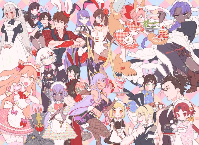 メイドさんやバニーさんが好きな気持ちだけで描いた 