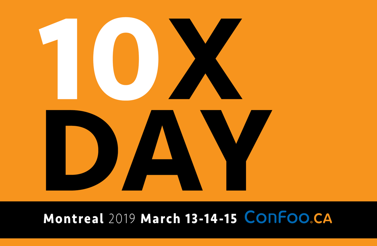 confooca's tweet photo. Only 10X Day left to the biggest edition of #ConFoo.
Will you be among us?
https://t.co/y23YwxwOVp #montreal #MTLTECH #YULTECH https://t.co/nBvPyaNkuW