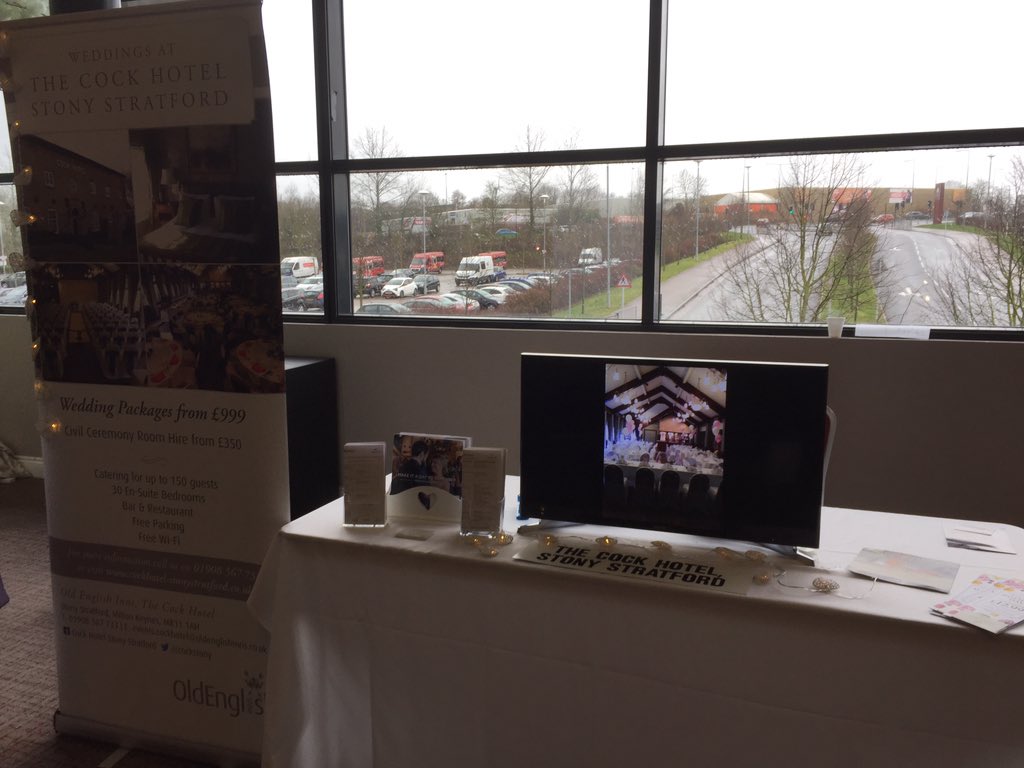 Visit TheCock Hotel, Stony Stratford’s Stand today at The #MiltonKeynes #Wedding Show at the DoubleTree by Hilton Hotel Sunday 3rd March, 11am - 4pm.

FREE ENTRY, FREE PARKING
 <a href="/Central_Exhibit/">Central Exhibitions</a> <a href="/CockStony/">The Cock Hotel</a> <a href="/choosewedding/">Chooseyourwedding</a> @hitchedcouk <a href="/djpowelly1/">Dance Knight Disco</a> <a href="/EternityImages/">Eternity Images</a>