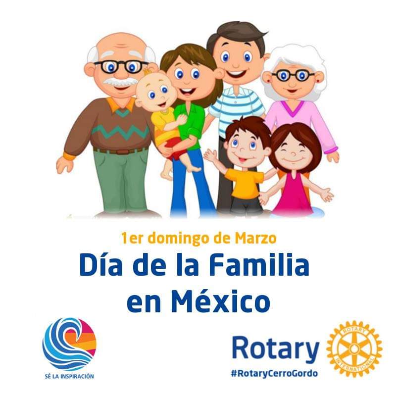 RotaryCerroGord's tweet photo. ¡Disfruta de este domingo en familia!
Los miembros de #RotaryCerroGordo te deseamos un feliz
#DiaDeLaFamilia #D4140 https://t.co/mgygvWlxsR