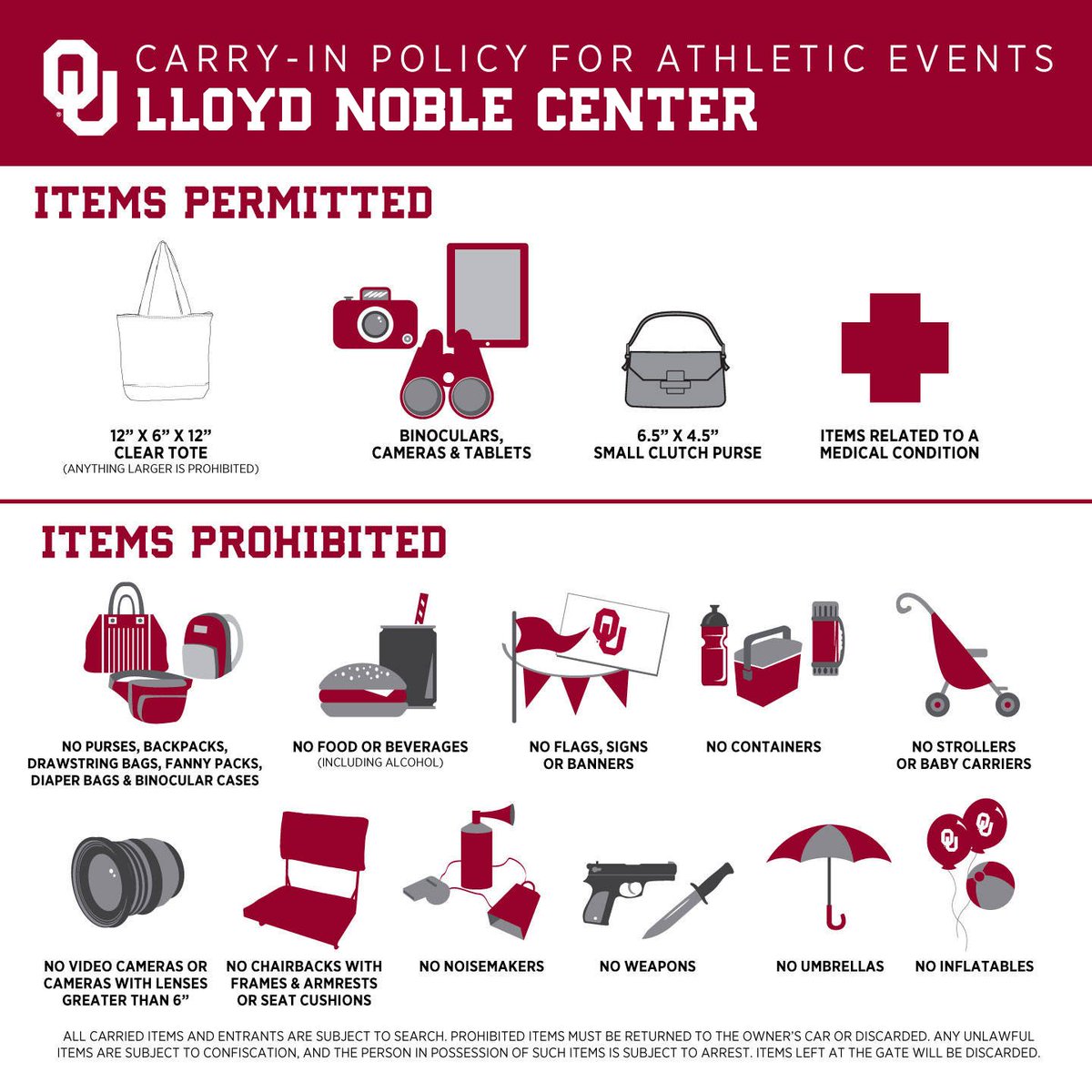 OU_Athletics's tweet photo. With a record crowd expected at @OU_WGymnastics today, a reminder of our gameday policies & procedures. #ArriveSooner and please drive safely!
π«πβ‘οΈ https://t.co/1qH2sWTx7t
Additional incentives:
π Free student shuttle
π‘ 3,000 glow sticks
π 500 T-shirts https://t.co/kvlKULEXtj