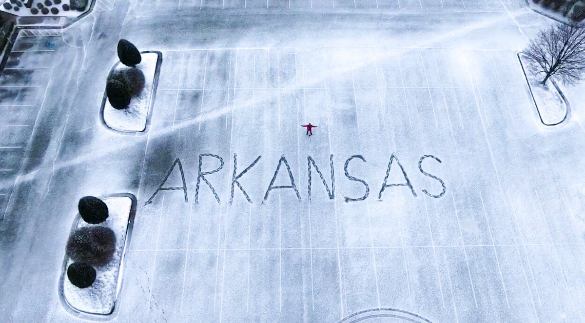 standridgewx's tweet photo. Good morning Arkansas! It’s a snowy start this Sunday. #arwx https://t.co/hHz6ykoCkh
