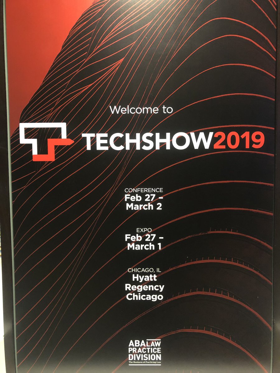 JCurosh's tweet photo. Another #ABATECHSHOW in the books!  Learned a lot, met some great people, and had fun!  #ABATECHAHOW2019 #TechShow2019 #Chicago https://t.co/UmbLNvPYZz