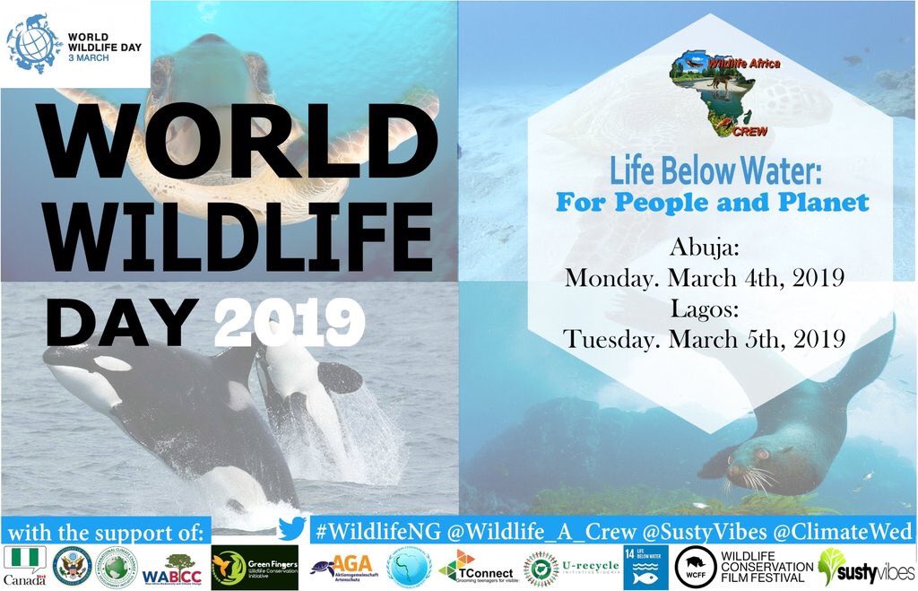 OzavoguAbdul's tweet photo. Wildlife of Africa Conservation Initiative have a series of activities to mark World Wildlife Day 2019 in Abuja and Lagos respectively. #WildlifeNG
#WorldWildlifeDay2019 #WWD2019 https://t.co/0toSrjpiLL