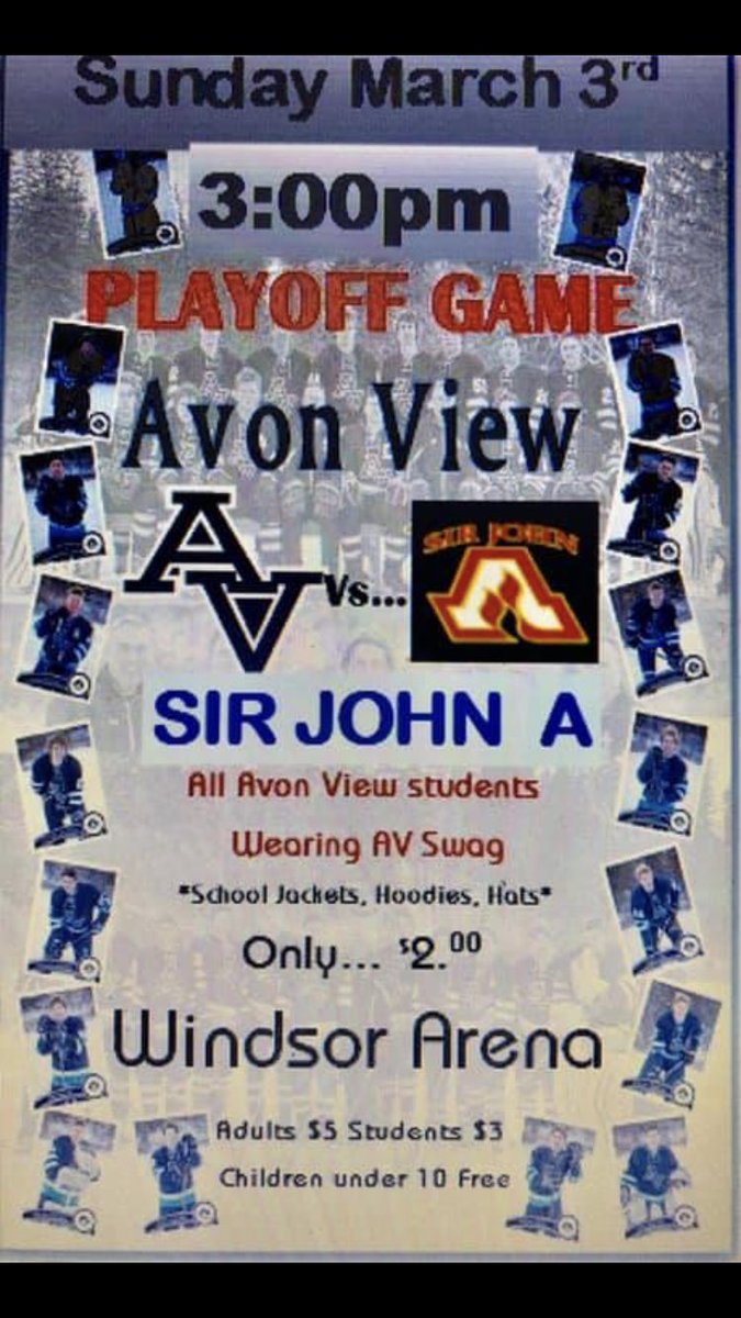 AVhockeyteam's tweet photo. GAME ON!!!! The snow has come and gone, the roads are ploughed, the rink is open and the teams are ready. Holy jumpinโs itโs gonna be a barn burner! Today at 3pm, Exhibition Arena in Windsor! @HantsJournal @Windsor_NS @avon_view #AVpride #defendthebarn https://t.co/7ujHlsjf53