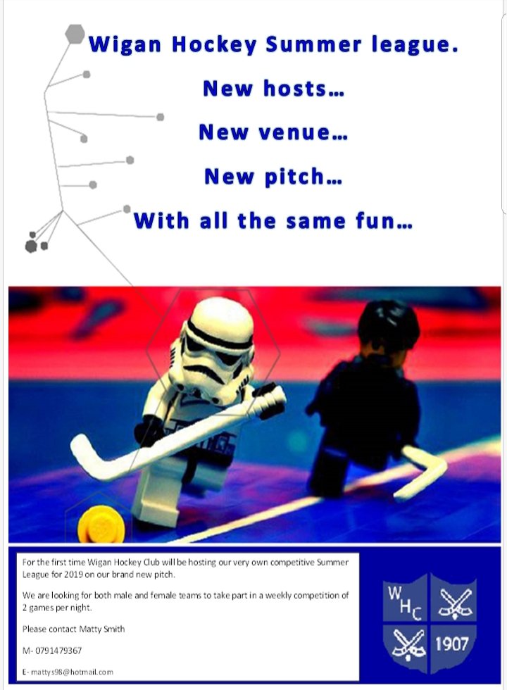 WiganHC's tweet photo. @women_hockey For the first time Wigan hockey club will be running our very own summer league this year starting from May 1st.

Please see images below and conditions below for teams to sign up and please share this post so we can spread the word. https://t.co/oiAhSTEfXJ