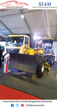 SIAMDhakaAutosh's tweet photo. Mahindra launched Motor Grader – Construction Equipment at Indo-Bangla Automotive Show 2019

Click on: https://t.co/ohyh5x864u

@siamindia #IndoBanglaAutomotiveShow @ACMAIndia 
@atmaindia_org #BMAMA #BAAMA #IBBCI #Dhaka @MahindraRise  #ConstructionEquipment #MotorGrader https://t.co/scP6sLF4Nq