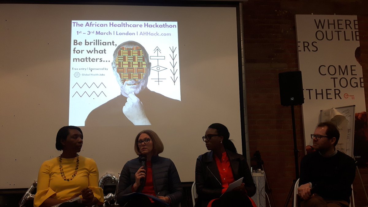 jachapman82's tweet photo. Hugely impressive panel of judges for #AHHack19 discussing challenges for #health #Entrepreneurship in #africa - looking forward to the pitches starting now https://t.co/1hkNHcbJIG
