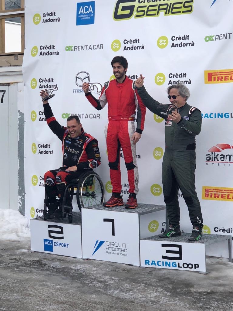 Muy contento de repetir podium esta vez P2 y terminar P4 final del Campeonato. Felicitar al Campeón y a todos los pilotos y Especial Felicitación a los “currantes” del @Circuit_Andorra el trabajo para mantener la pista en  condiciones, en un invierno de temperaturas muy altas.