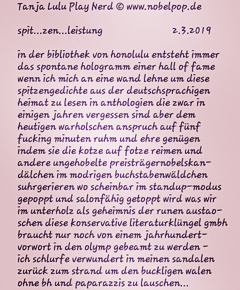 NOBELPOP's tweet photo. >in der #bibliothek von #honolulu spitzengedichte aus anthologien die in einigen jahren vergessen sind ... preisträger-nobelskandälchen im buchstaben-wäldchen "suhrgerieren" ... diese literaturklüngel gmbh von einem jahrhundertvorwort in den olymp gebeamt< 
@WeltPoesieTag #hawaii https://t.co/E6WnKHSkRF