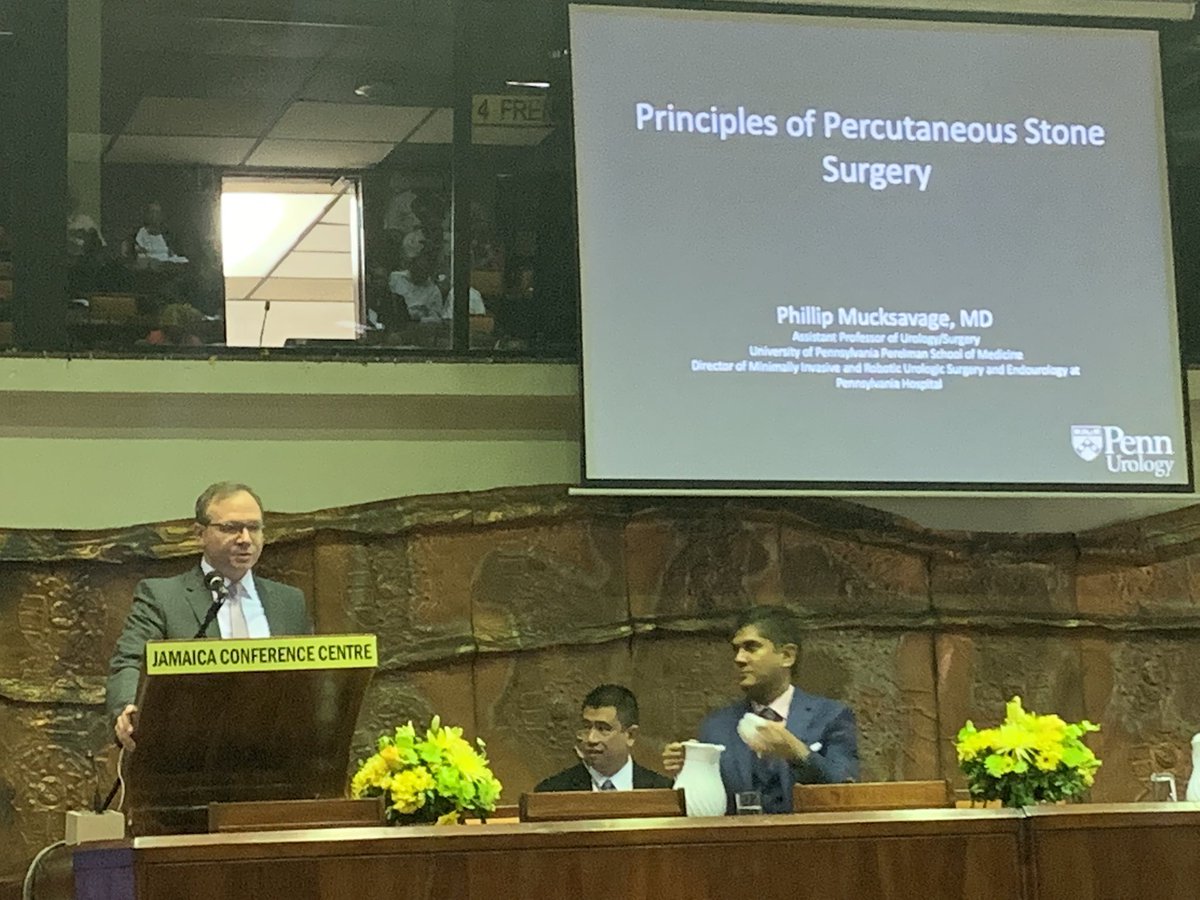 Congratulations to Dr Phillip Mucksavage  <a href="/pmucksavage/">Phillip Mucksavage</a> presenting at the Jamaica Urological Society meeting today in Kingston, Jamaica.