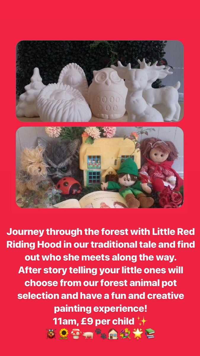 IN CELEBRATION OF WORLD BOOK DAY... We have lots of exciting themed pre school sessions on this week!! Booking essential for Thursdays story and pot painting session but not necessary for Monday and Tuesday 😀🎨📚#WorldBookDay #HeatonPark #HeatonParkGardenCentre