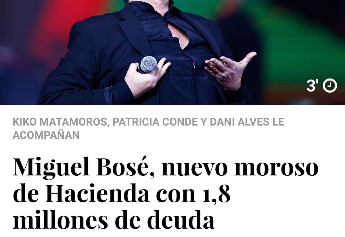 Hola Miguel Bosé, tienes toda la razón, vaya tela con Pedro Sánchez...