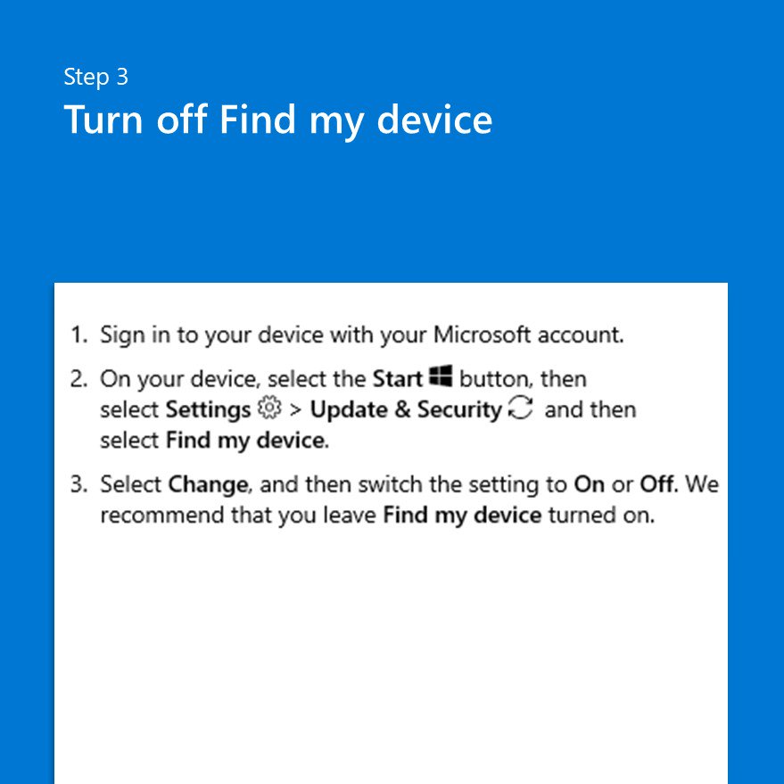 MicrosoftHelps's tweet image. Lost a Windows device? Find it, lock it, and turn it off!
msft.social/qivOcC

#WindowsSupport