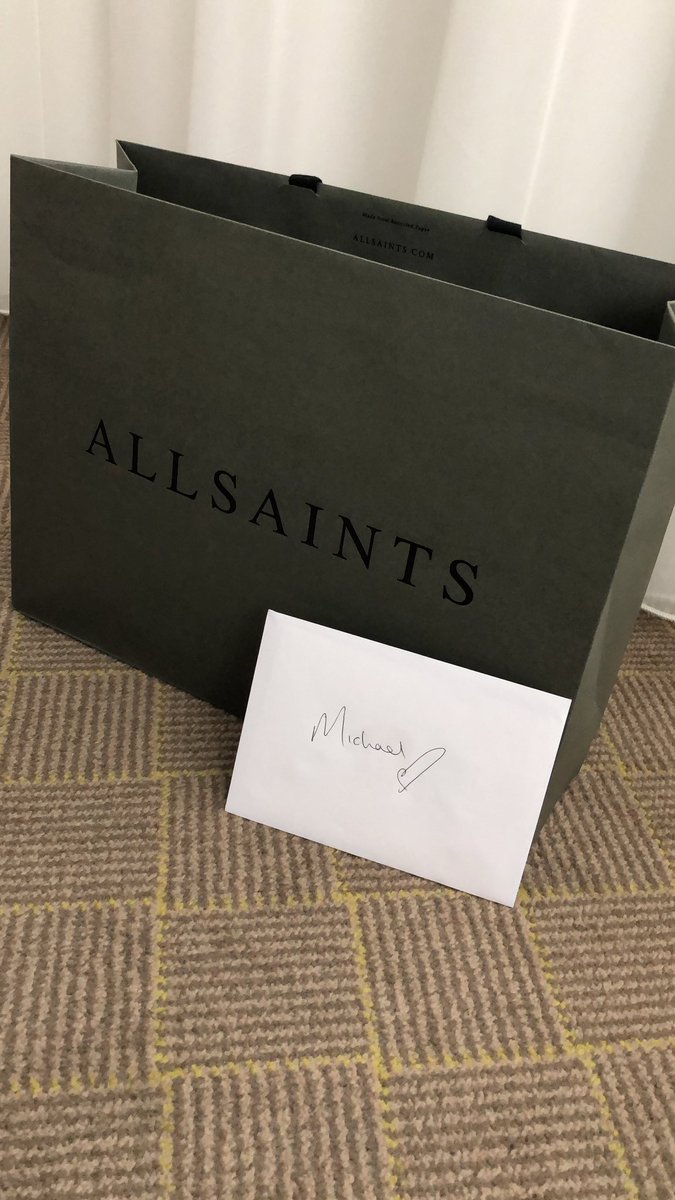Michael Auger On Twitter Thank You For My Early Birthday Present Mattcollabro Going To Wait Until Wednesday To Open It But I M Excited Allsaintsoffic Https T Co Xklz9ipauz Twitter