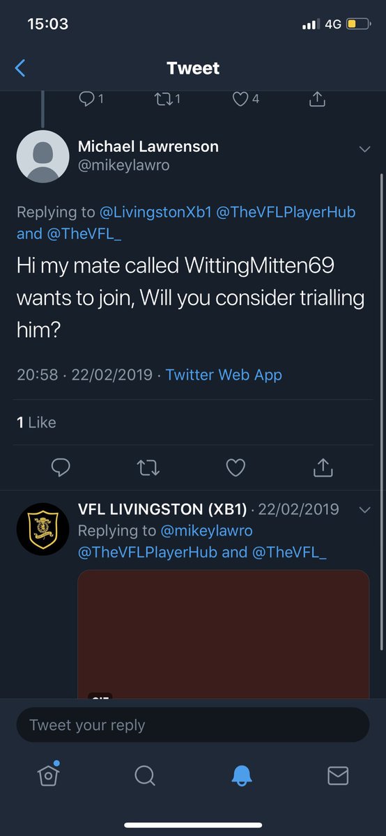 vfldundeefc's tweet photo. @mikeylawro @LivingstonXb1 @TheVFL_ @VFLCelticXB1 you put capitals in the middle of the sentence? wouldn’t take about grammar mate😂😂😂 https://t.co/FSVkbF0n9x