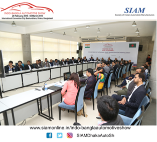 SIAMDhakaAutosh's tweet photo. On the sidelines of the Indo-Bangla Automotive Show 2019, @siamindia organised a #workshop on '#sustainable #Road #Transportation in Bangladesh' with an objective to work '#Together On The Road Of #progress '.

@ACMAIndia @atmaindia_org #BMAMA #BAAMA #IBBCI #Dhaka https://t.co/JTwksfhvOg
