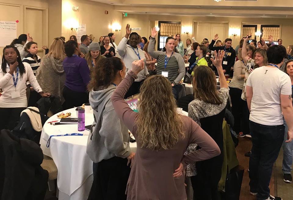 EngLrnPortal's tweet photo. Day 2 of “Success for English Learners” off to an energetic start! #englishlearners #professionaldevelopment #differentiation @KellyReiderELP @AmyKinesTools #scaffoldandsupport https://t.co/tUld5AXcXF