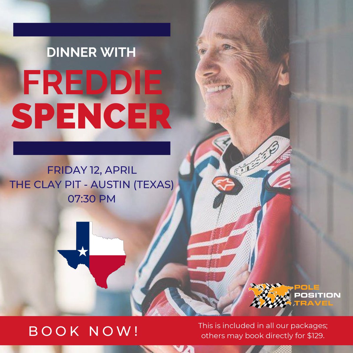 Pole Position Travel (@polepositiont) on Twitter photo In 2019 we have exceeded even our own expectations and are proud to present an evening with #MotoGP Legend <a href="/Freddiespencer/">Freddie Spencer</a> and other guests!
➕ info: bit.ly/2NGdrn4 #AmericasGP #Austin In 2019 we have exceeded even our own expectations and are proud to present an evening with #MotoGP Legend <a href="/Freddiespencer/">Freddie Spencer</a> and other guests!
➕ info: bit.ly/2NGdrn4 #AmericasGP #Austin