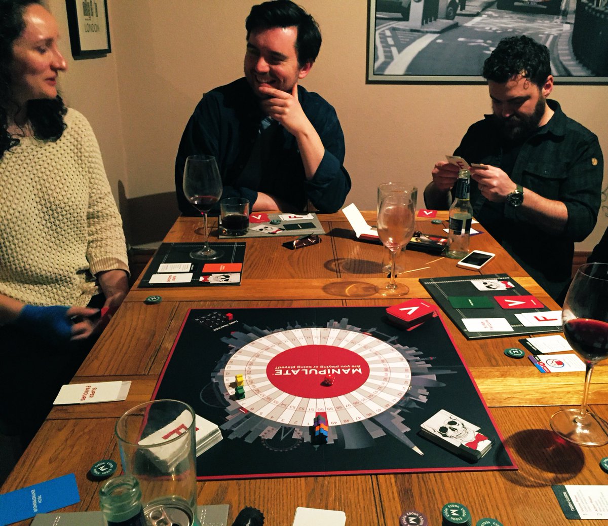 AntrobusS's tweet image. First game of @ManipulateGame last night. Top drawer. Saw some questionable dealing!