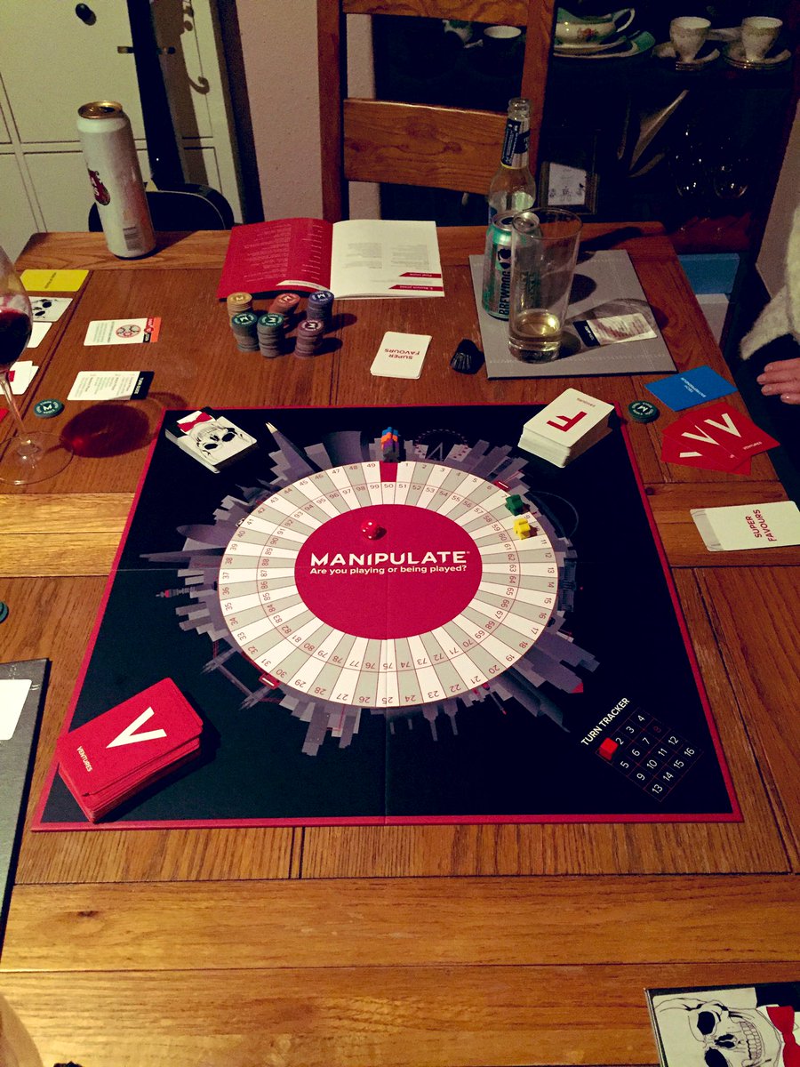AntrobusS's tweet image. First game of @ManipulateGame last night. Top drawer. Saw some questionable dealing!