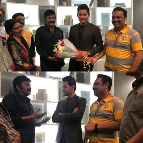 @urstrulyMahesh sir with #jeevitharegasekhar & #Senioractor Naresh Garu #Maharshi set ple wait #WeWantMaharshiTeaserUpdate