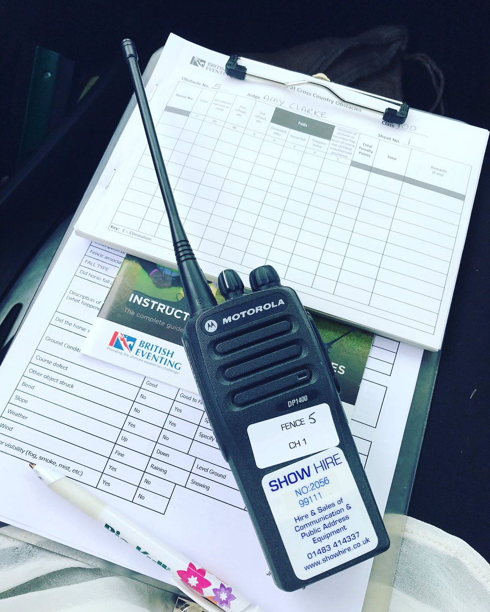 First day Fence judging yesterday <a href="/AstonEqC/">A-L-W Equestrian</a> and it was a fantastic day assisting with the BE100 class and getting to Fence Judge Oliver Townend, Sir Mark Todd and Harry Meade! Brill first day of the season <a href="/BEventing/">British Eventing</a>