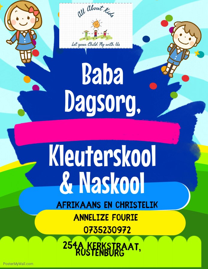 #Rustenburg #preschool #playgroup #babycare