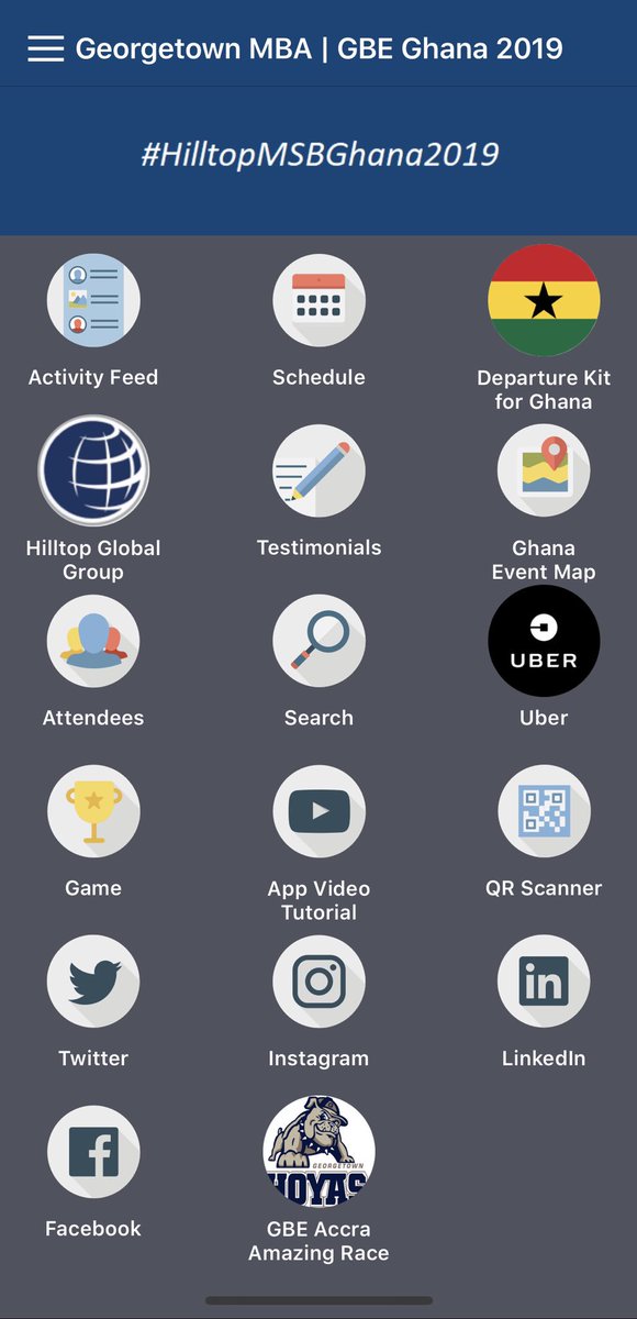 hilltopglobally's tweet photo. @global_hill launches mobile app for Georgetown MBA students in Accra. #HilltopMSBGhana2019 #msbglobal @MSB_GBI https://t.co/RUF89KMeLs