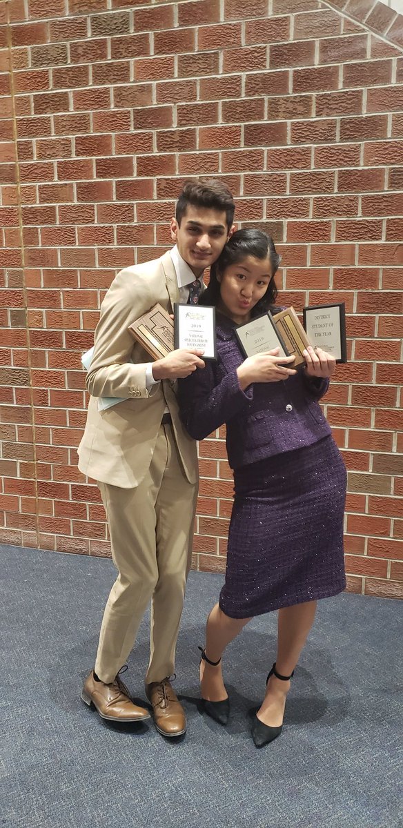 Joanna Bai (2-DI) &amp; Aaryan Naik (2-Inf) are headed to Dallas! Robert Russell 4th USX, Sanjulaa Chanolian 4th OO! Team 2 Speech Sweeps &amp; 3 Speech/Debate Sweeps!
Joanna-Student of the Year and Mark Hawkins Administrator of the Year! <a href="/MWHSactivities/">Millard West Activities</a> <a href="/MWHSCatalyst/">MWHSCatalyst</a> <a href="/getiemann/">Greg Tiemann</a>