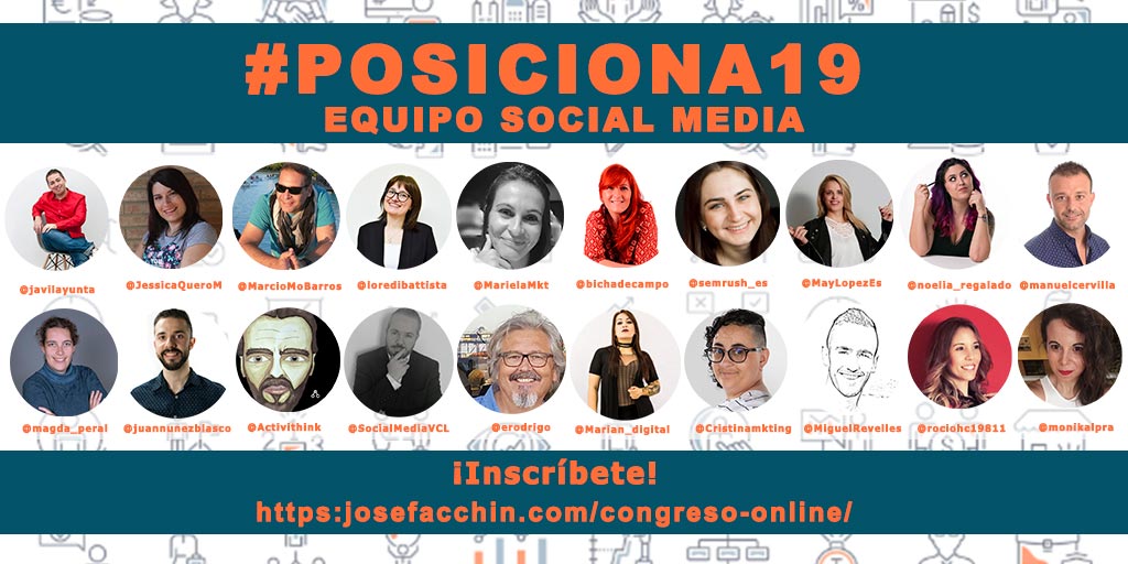 loredibattista's tweet photo. 💥#Posiciona19 el evento online y gratuito que no debes perderte!!

🔝 Conoce las mejores estrategias de #MarketingDigital #SEO #MarcaPersonal
  
📆 1 y 2 de Abril!!

👇Su equipo #SocialMedia
  
🔶 Inscríbete gratuitamente aquí  👉https://t.co/4PJSJltyuj https://t.co/X9mJbD8hnB