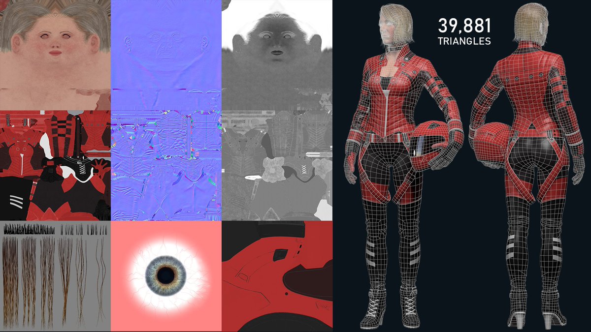 80Level's tweet photo. .@RealJamesChan did a breakdown of his Biker Girl made during @CGMasterAcademy course led by Adam Skutt:

https://t.co/NR8tnSooFo

#gamedev #indiedev #3dart #maya #zbrush #marvelousdesigner #substance #substancepainter #knald #xnormal #toolbag https://t.co/DCc7zajJnU
