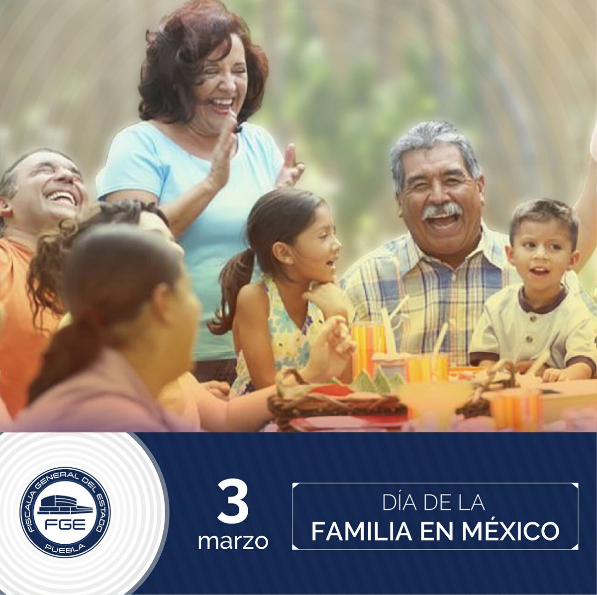 FiscaliaPuebla's tweet photo. ¡Disfruta este #DíaDeLaFamilia con tus seres queridos! 👨‍👩‍👧‍👦 Recuerda que  en el núcleo familiar es donde aprendemos los valores que nos acompañarán toda nuestra vida, por ello es necesario esforzarnos por una convivencia sana, respetuosa y llena de amor. https://t.co/BX4lyRNNgd