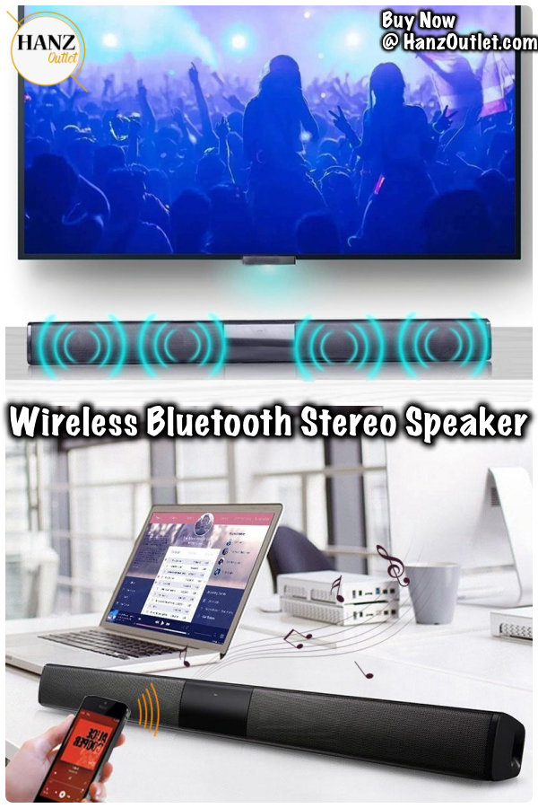 Wireless Bluetooth Column Soundbar Stereo Speaker TV Home Theater hanzoutlet.com/collections/sp… #WirelessSpeaker #Speaker #Soundbar #BluetoothSpeaker #BluetoothSoundbar #StereoSpeaker #SoundbarStereo #HomeTheater #Lithium #LithiumBattery #Sound #USBSoundbar #hanzoutlet