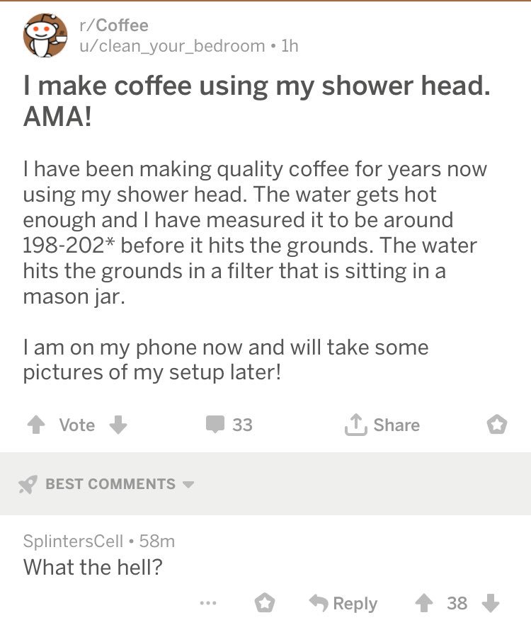 Today on r/coffee