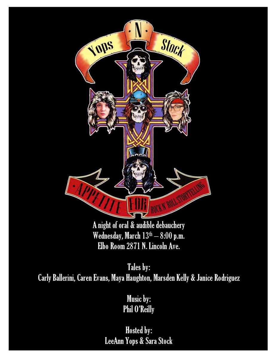 Appetite is back on March 13th at <a href="/ElboRoomLive/">Elbo Room Live</a> Hear tales by <a href="/generalfunk/">Jamie Caputo</a> @NotYoMaya @ithinkshesontv @jvrodrig1029 and more. Plus, live music by Phil O'Reilly. @LeeAnnYops &amp; @saraestock host this motley crew. Hope to see you there!