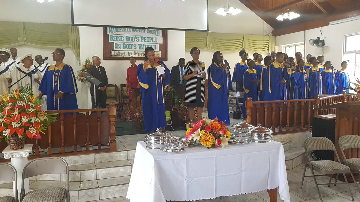 RJRGLEANERCEO's tweet photo. The RJRGLEANER Group thanks the Mandeville Baptist Church for hosting us with our Cross Country Invasion Central Region Church Service Sunday morning. https://t.co/wwKJNihIMa