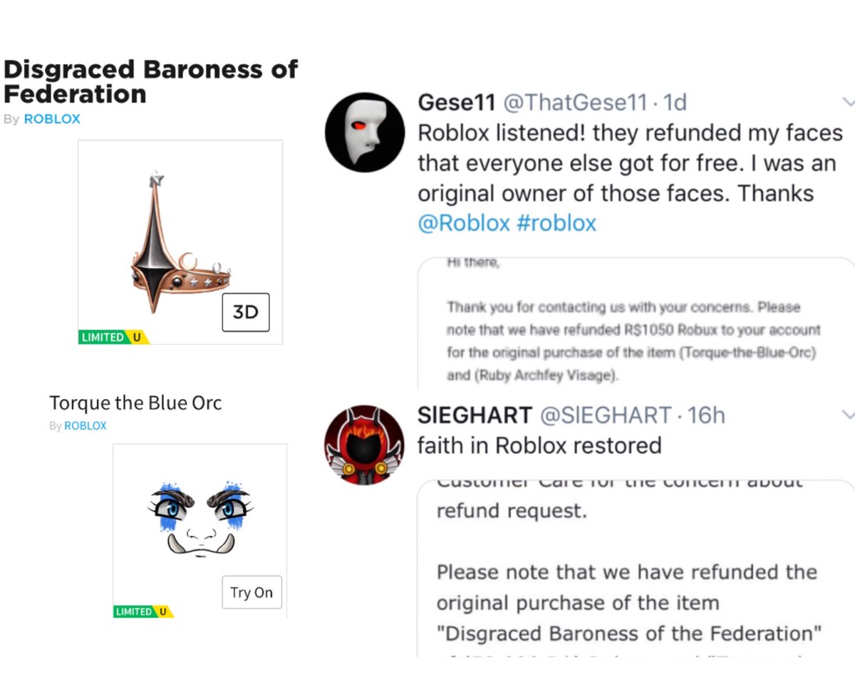 Lily On Twitter Wow Roblox Refunded The Money To The Ppl - roblox ppl