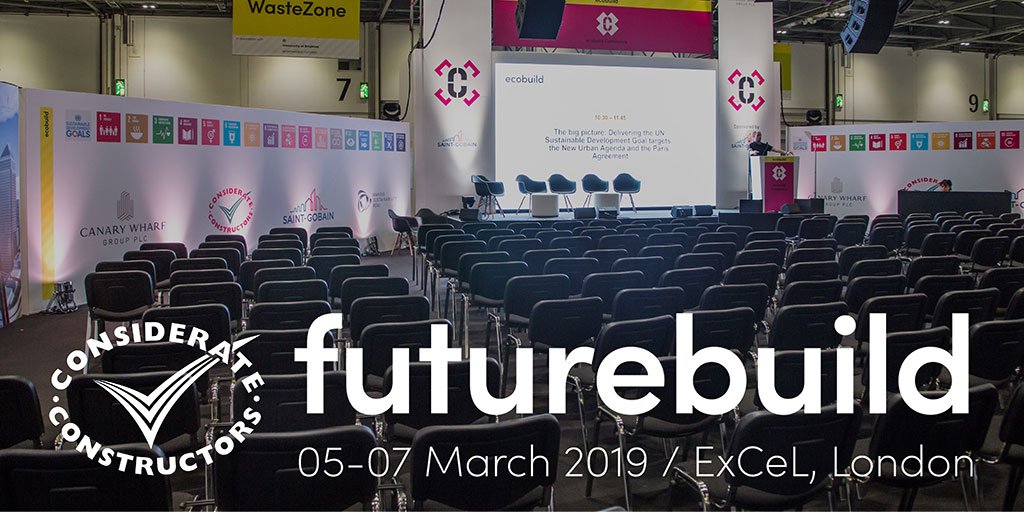 CCScheme's tweet photo. Come join one of our free exciting workshops at @FuturebuildNow to discuss topics such as considerate construction, mental health and workplace diversity. Register here https://t.co/jbzd9V39HS … #loveconstruction #futurebuild2019 https://t.co/73xOxQv8kC