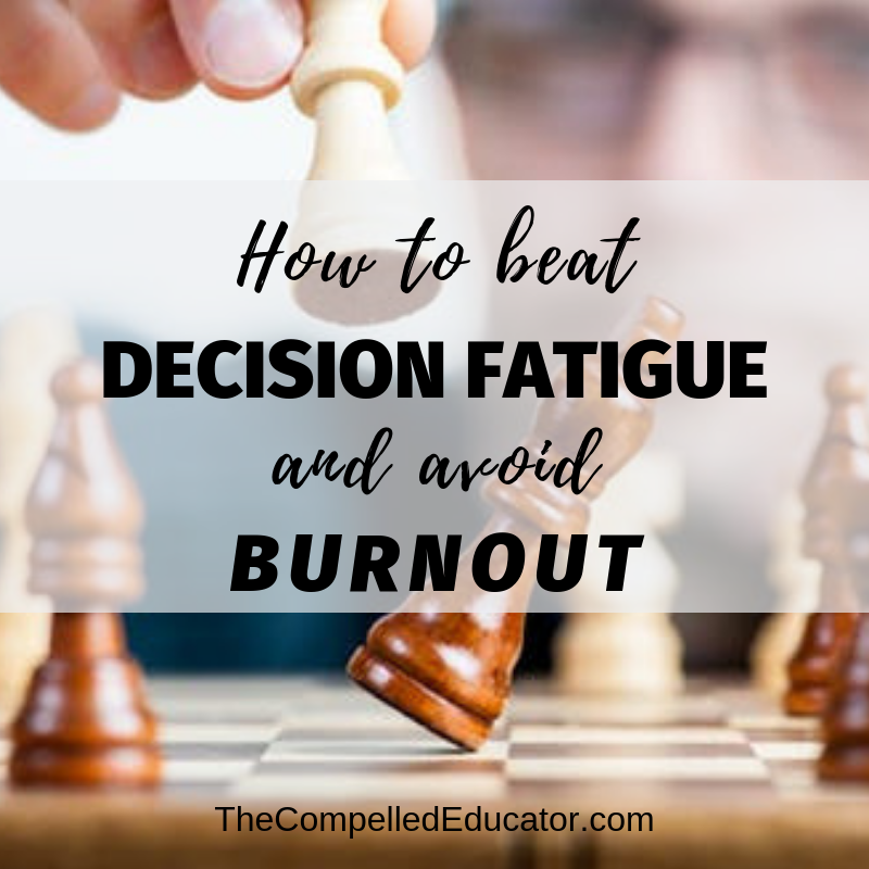 Hoping that some of the ideas in today's post are helpful for you if you're experience decision fatigue &amp; burnout. thecompellededucator.com/2019/03/how-to… #CompelledTribe